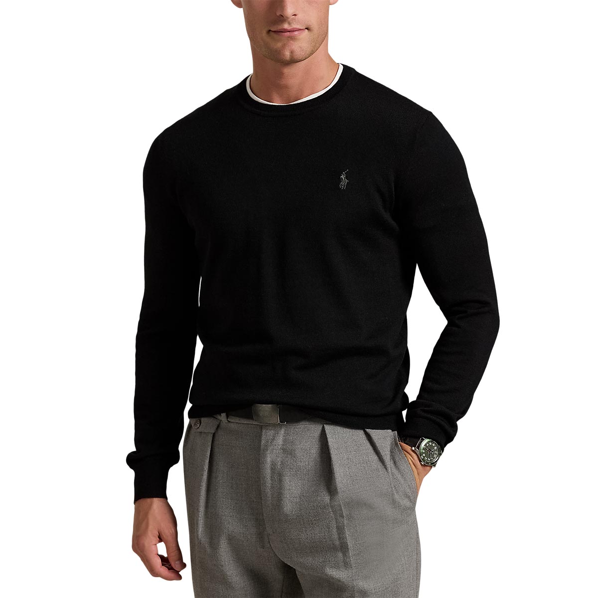 Polo Ralph Lauren Slim Fit Washable Wool Crewneck Sweater